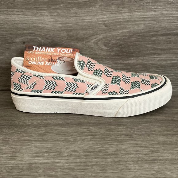 Vans Slip-On SF Mod Checkerboard Pink Green NWB - Picture 4 of 11